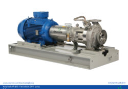 API 610 11th edition OH1 process pump with plan 11 recirculation - B Series